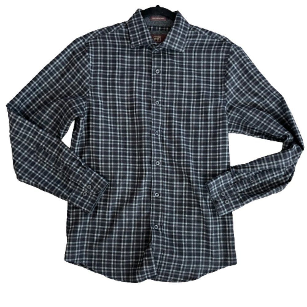 James Tattersall London Men's Long Sleeve Button Down Flannel Shirt Size Small